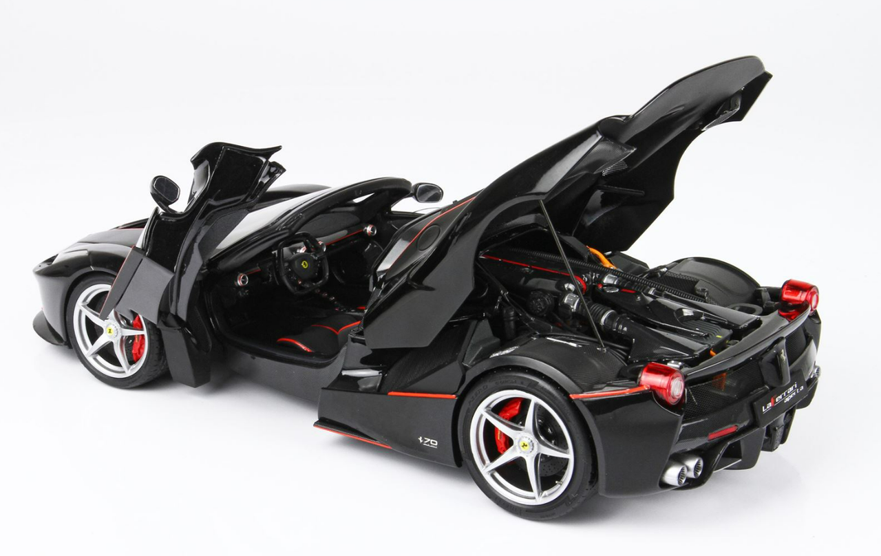 1/18 BBR 2016 Ferrari LaFerrari Aperta (Daytona Black) Diecast Car Model