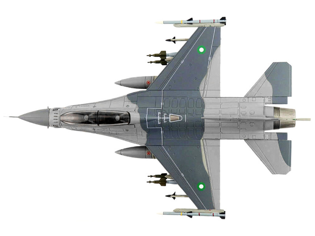 Lockheed Martin F-16BM Fighting Falcon Fighter Aircraft "84606 Su-30 Killer Pakistan Air Force" (2022) "Air Power Series" 1/72 Diecast Model by Hobby Master