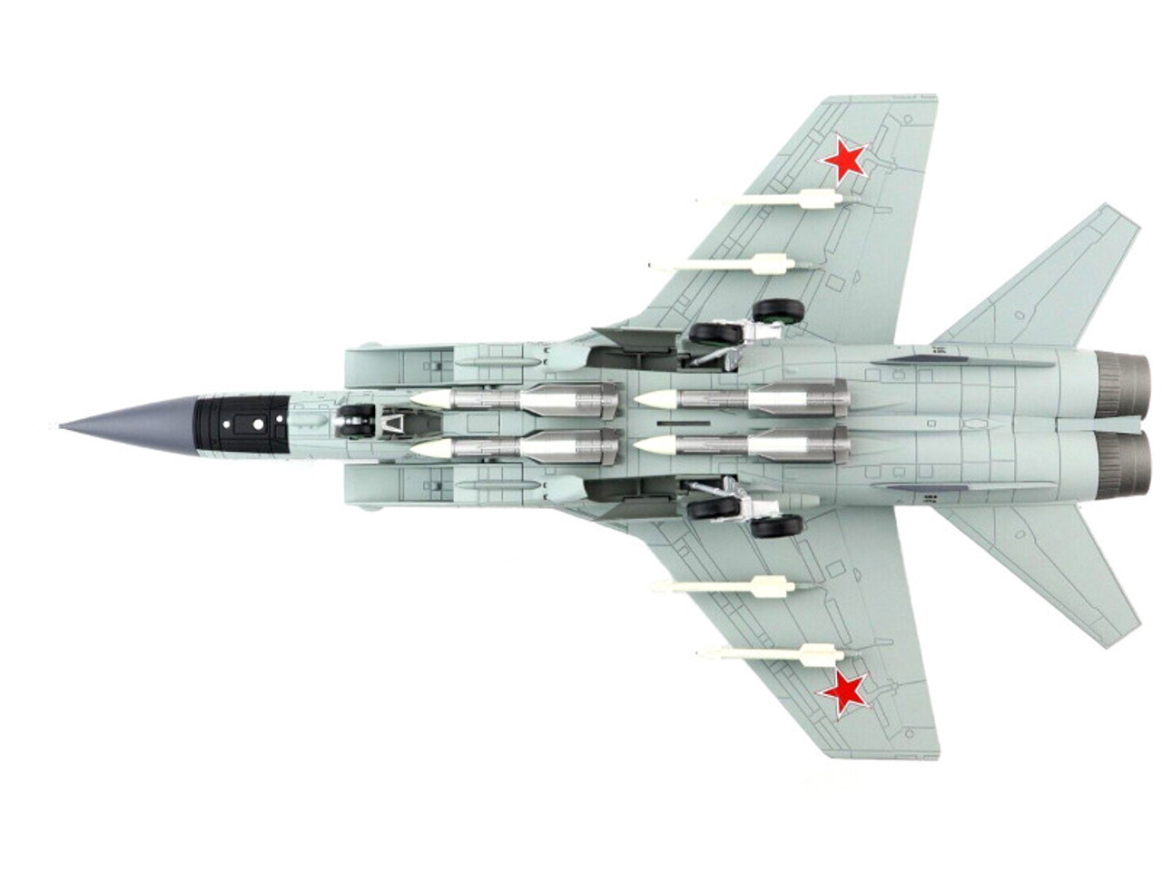 Mikoyan MiG-31B Foxhound Aircraft "Blue 08 Russian Air Force" "Air Power Series" 1/72 Diecast Model by Hobby Master