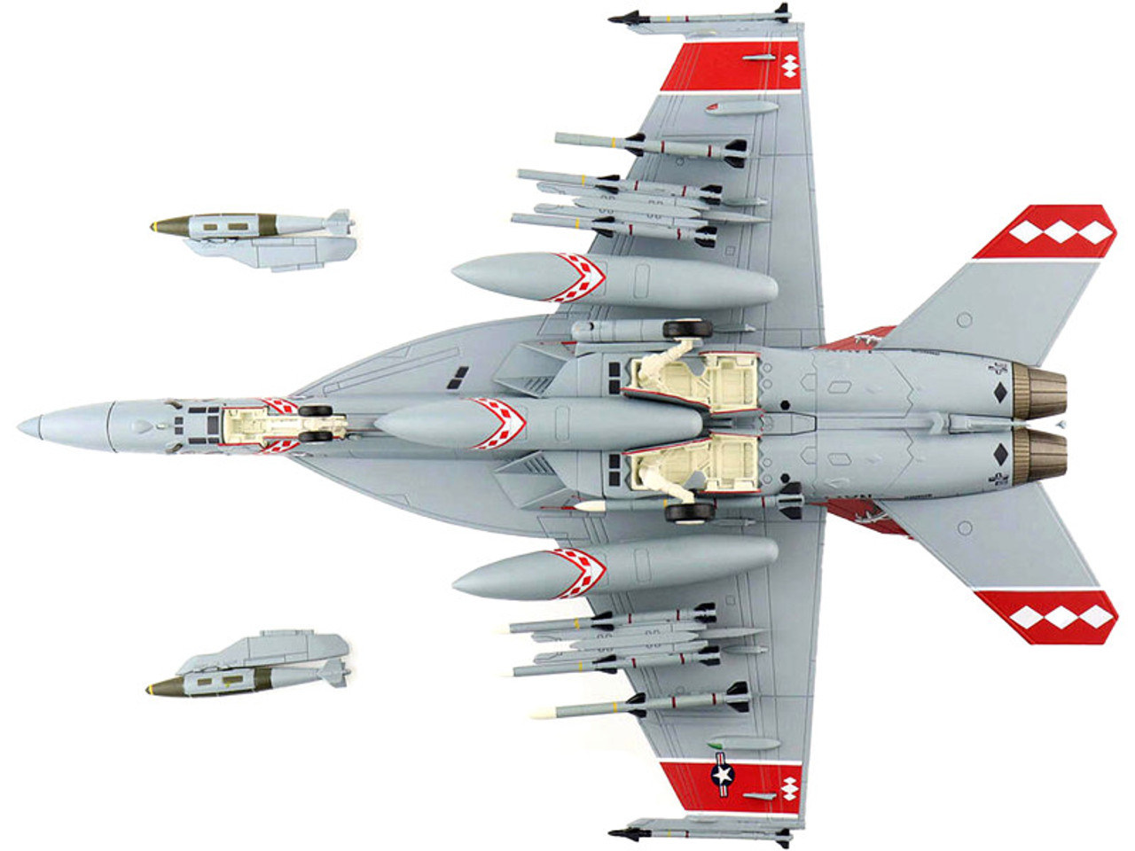 Boeing F/A-18F Super Hornet Fighter Aircraft "VF-102 United States Navy Atsugi Air Base" (2005) "Air Power Series" 1/72 Diecast Model by Hobby Master