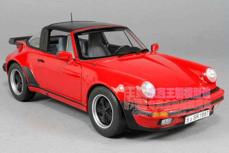1/18 Norev 1987 Porsche 911 Turbo Targa (Red) Diecast Car Model