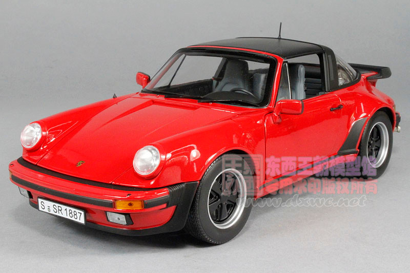 1/18 Norev 1987 Porsche 911 Turbo Targa (Red) Diecast Car Model