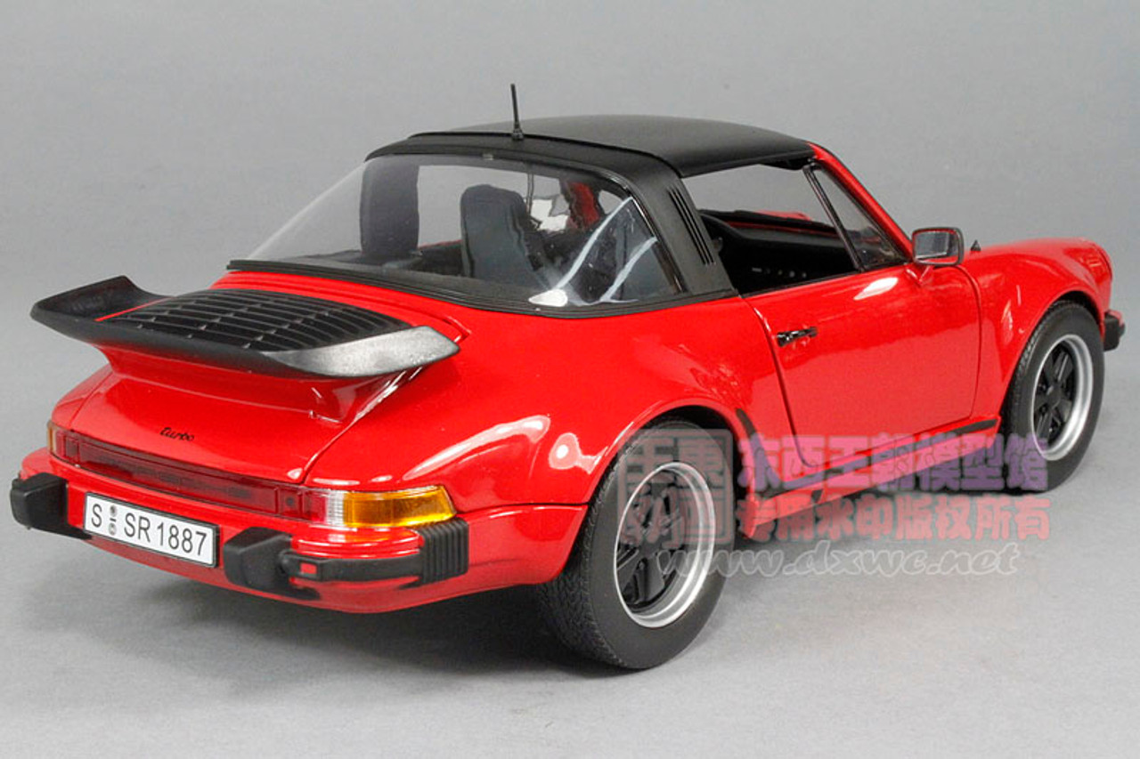 1/18 Norev 1987 Porsche 911 Turbo Targa (Red) Diecast Car