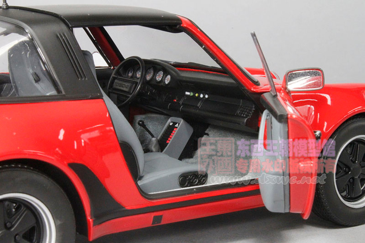 1/18 Norev 1987 Porsche 911 Turbo Targa (Red) Diecast Car