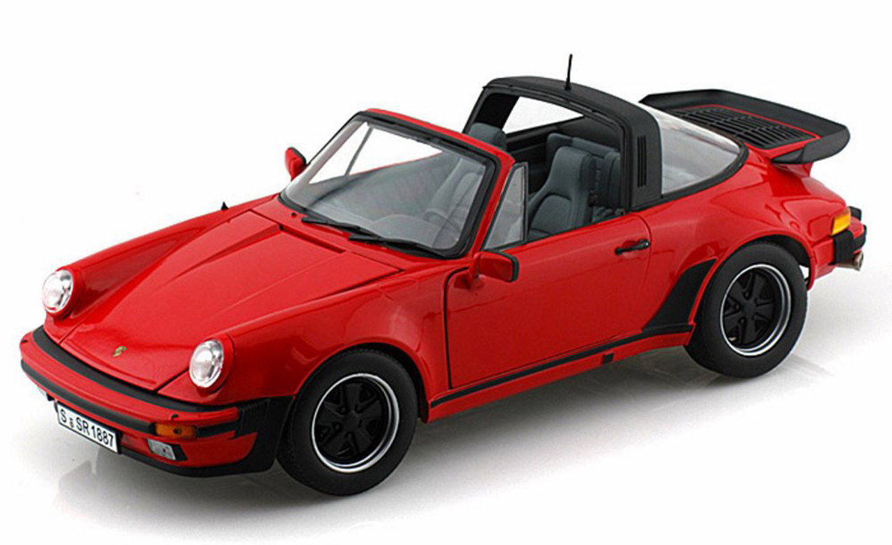 1/18 Norev 1987 Porsche 911 Turbo Targa (Red) Diecast Car Model