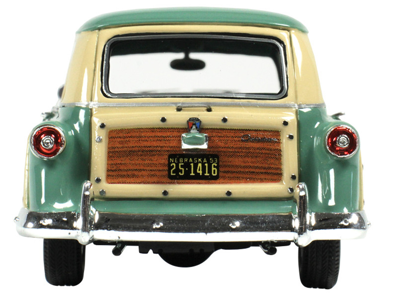 1953 Ford Country Squire Cascade Green with Wood Panels and Green and Cream Interior Limited Edition to 200 pieces Worldwide 1/43 Model Car by Goldvarg Collection