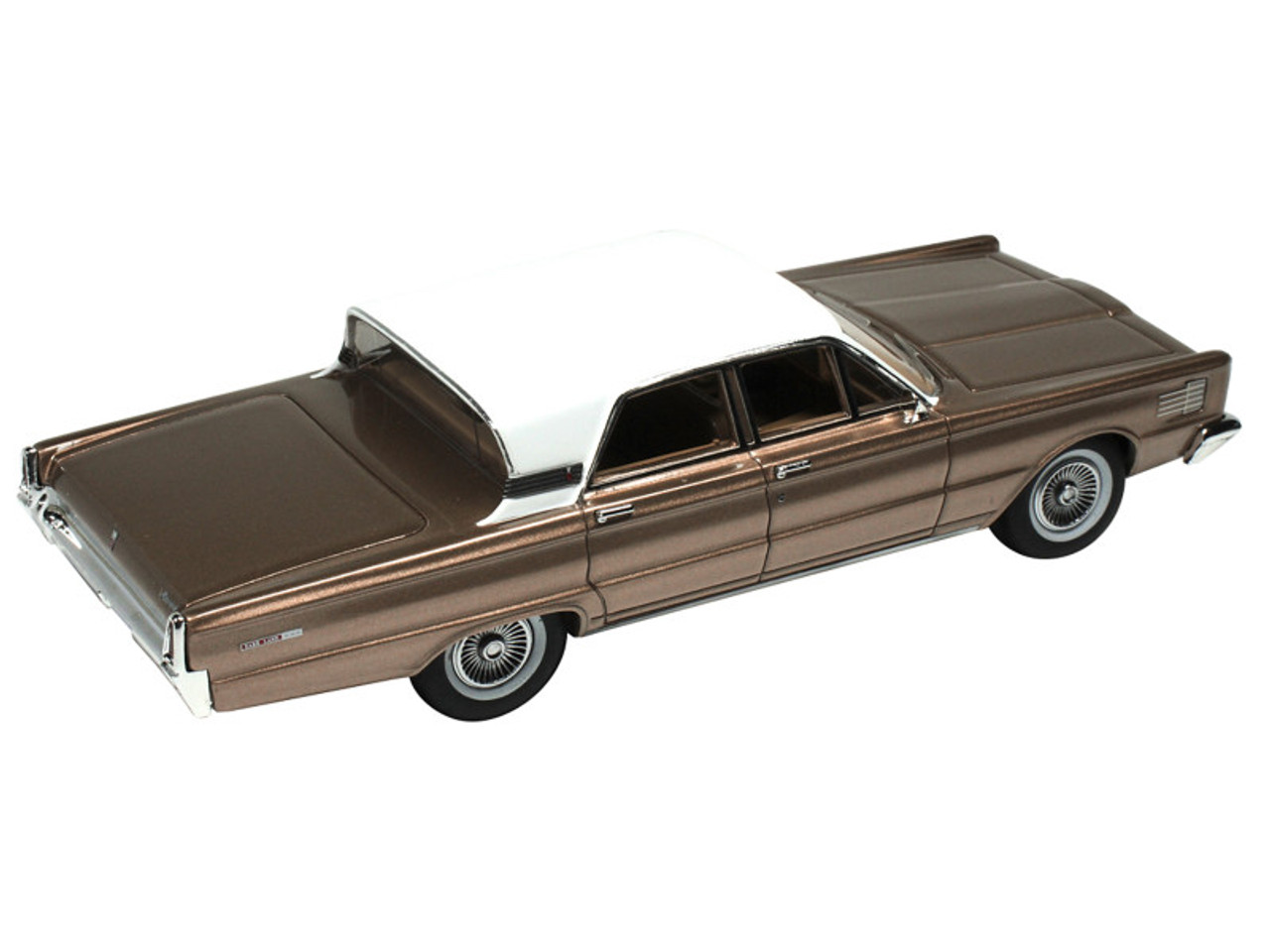 1965 Mercury Park Lane Pecan Frost Brown Metallic with White Top Limited Edition to 200 pieces Worldwide 1/43 Model Car by Goldvarg Collection