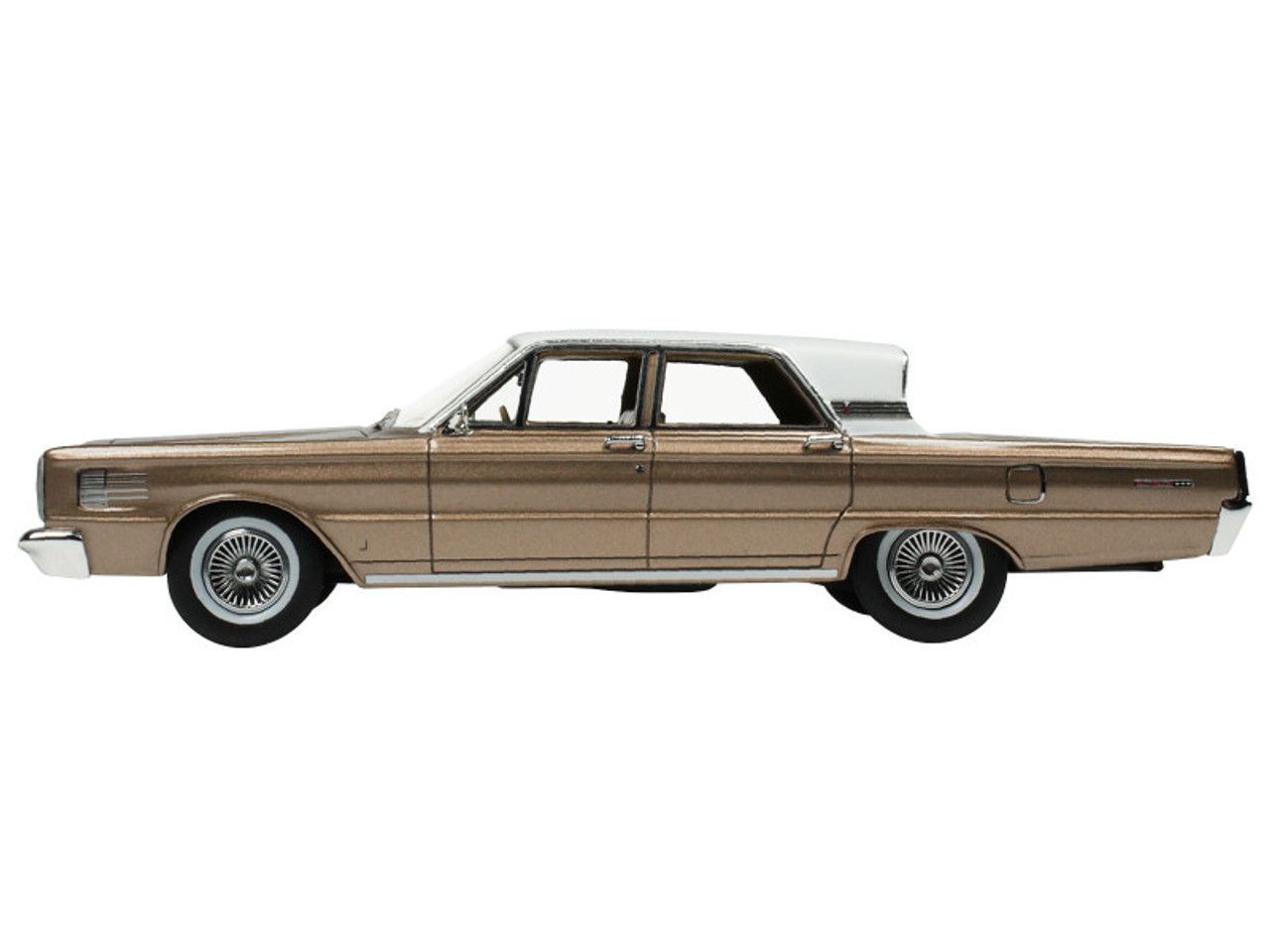 1965 Mercury Park Lane Pecan Frost Brown Metallic with White Top Limited Edition to 200 pieces Worldwide 1/43 Model Car by Goldvarg Collection