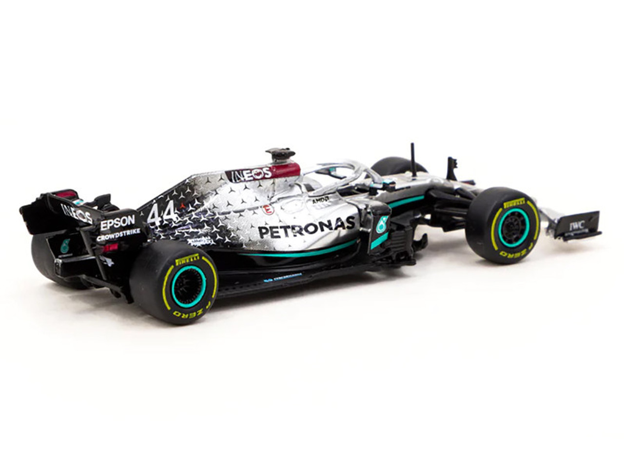 Mercedes-AMG F1 W11 EQ Performance #44 Lewis Hamilton "Barcelona Pre-Season Testing" (2020) "Global64" Series 1/64 Diecast Model Car by Tarmac Works