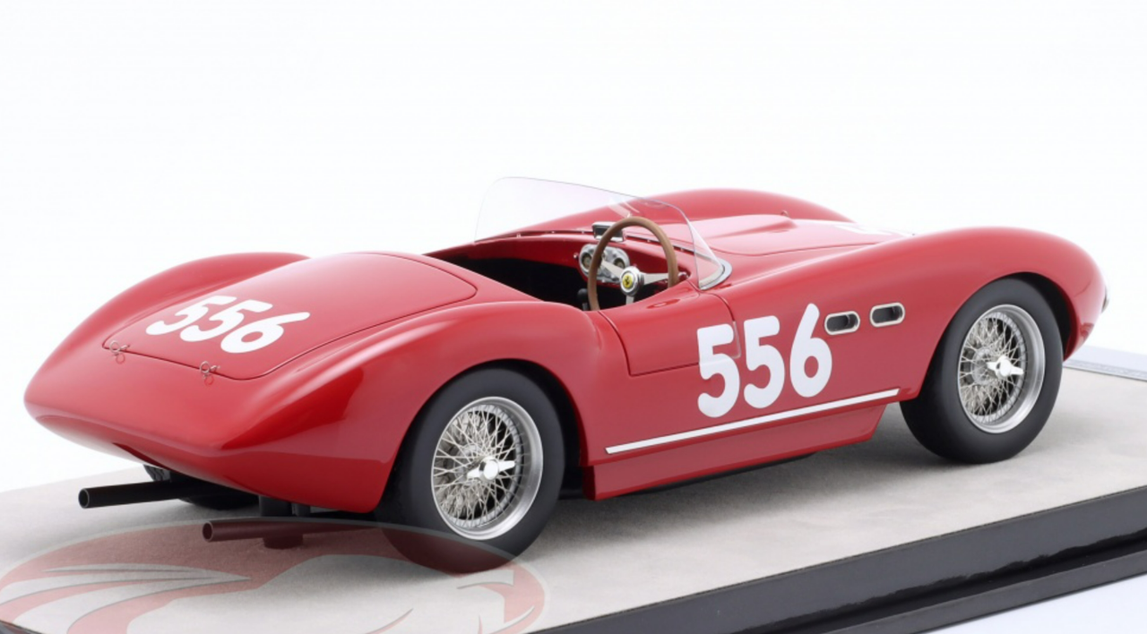 1/18 Tecnomodel 1954 Ferrari 735S 166MM #556 Mille Miglia Emmanuel de Graffenried, Giannino Parravicini Resin Car Model