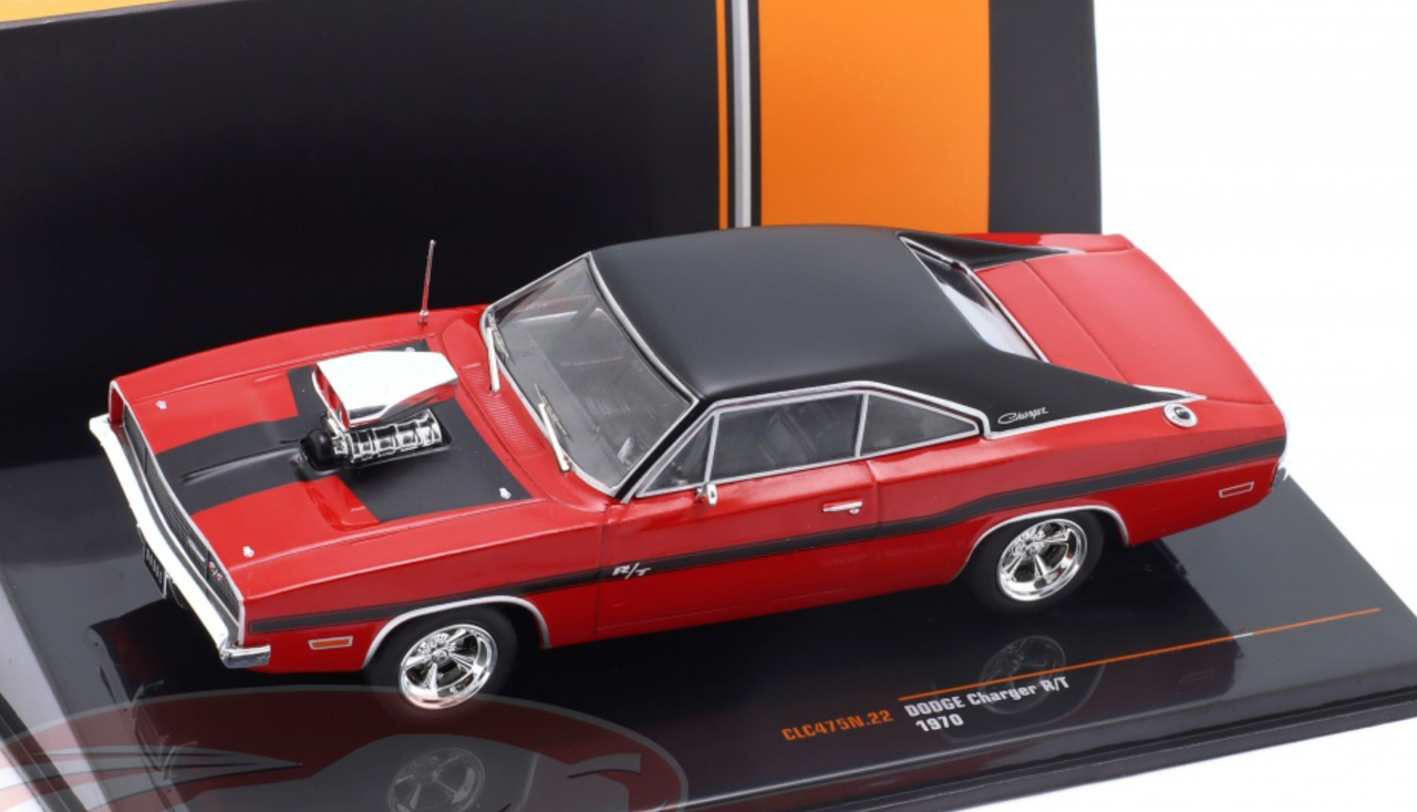 1/43 Ixo 1970 Dodge Charger R/T (Red) Car Model