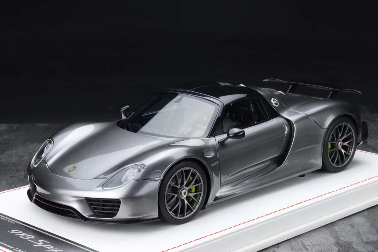 1/18 DM Porsche 918 (Grey) Resin Car Model - LIVECARMODEL.com