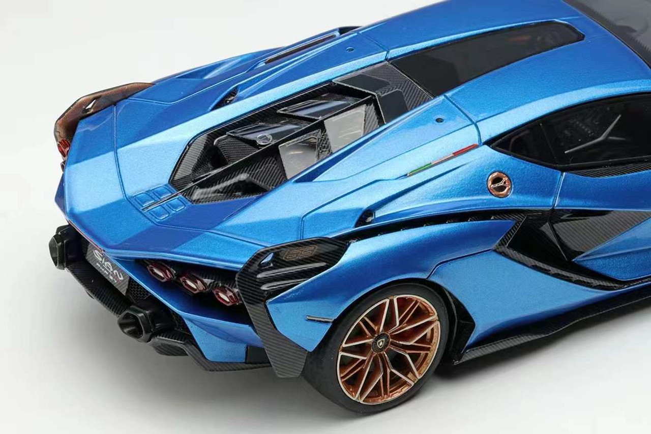 1/43 Makeup 2019 Lamhorghini Sian FKP 37 (Blu Aegir Blue) Car Model Limited 80 Pieces