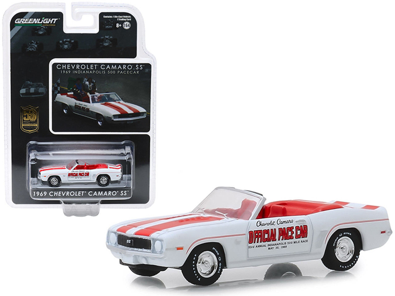 1/64 Greenlight 1969 Chevrolet Camaro SS Convertible Pace Car