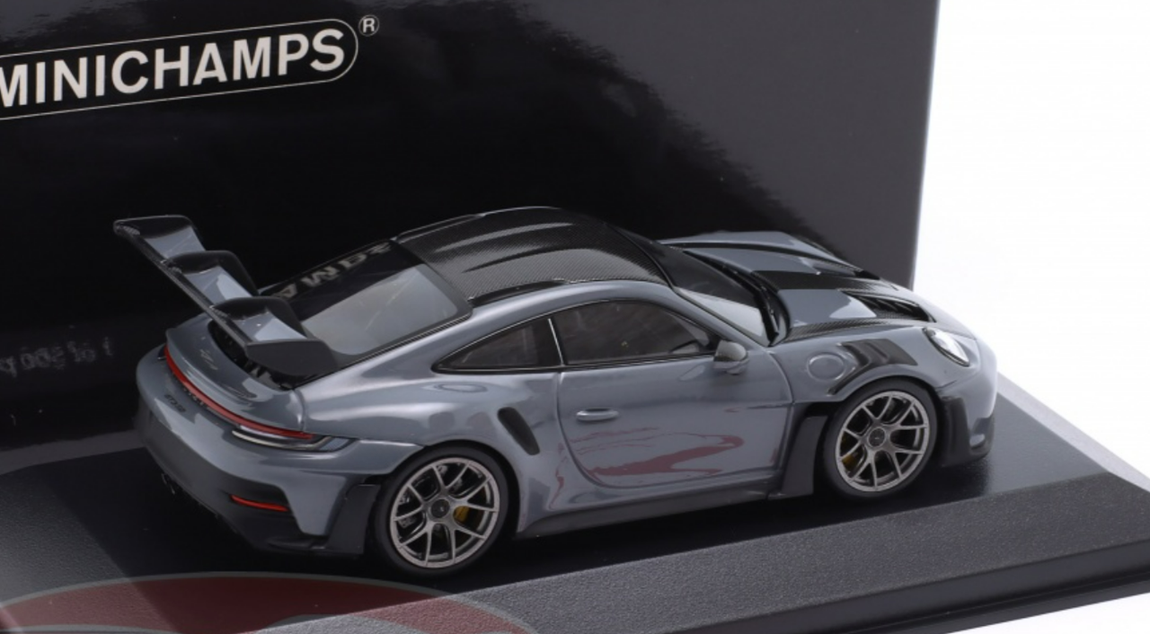 1/43 Minichamps 2023 Porsche 911 (992) GT3 RS Weissach Package (Arctic Grey) Car Model