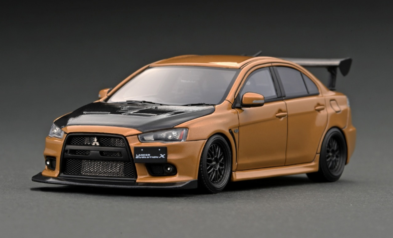 1/43 Ignition Model Mitsubishi Lancer Evolution X (CZ4A) Gold (Limit 40  Pieces)