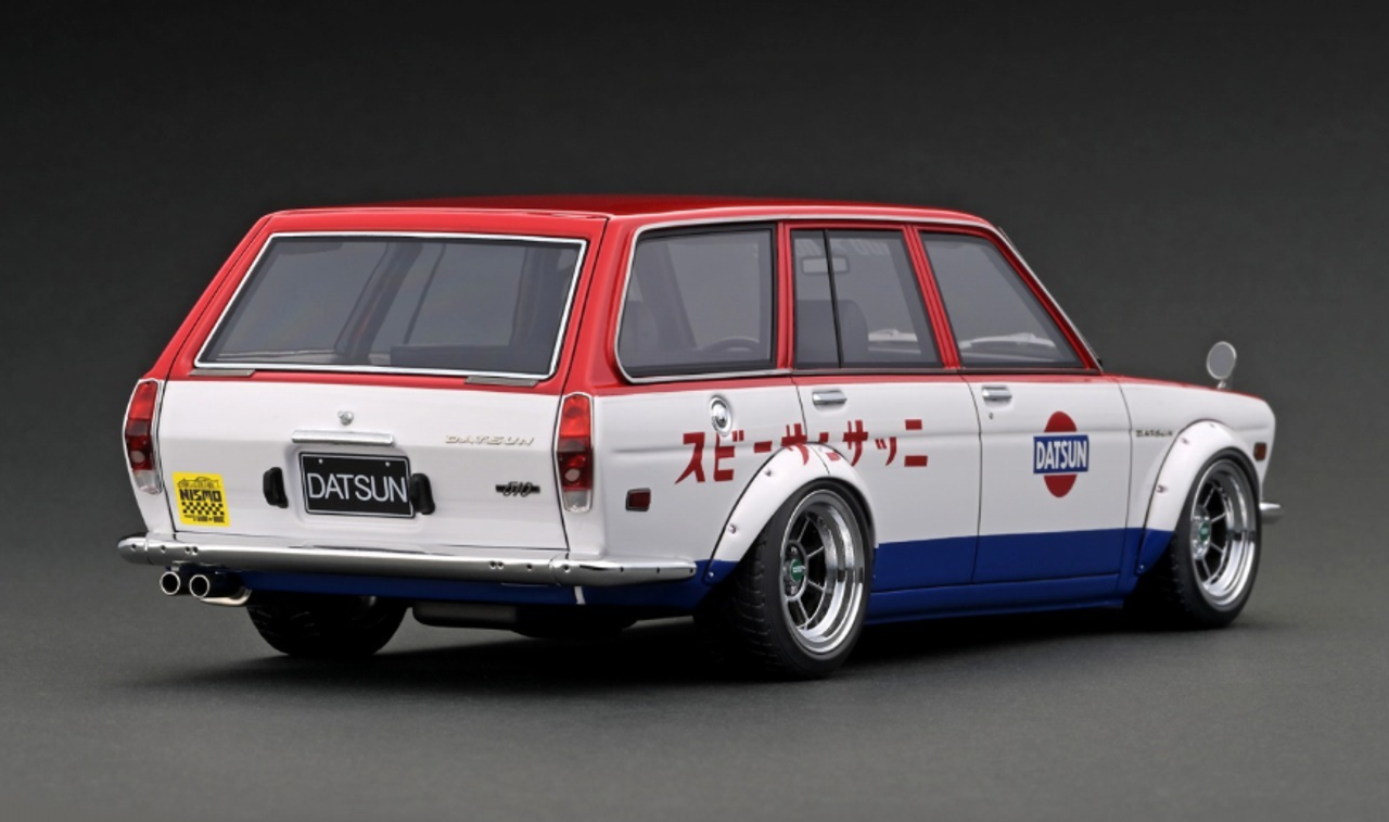 1/18 Ignition Model Datsun Bluebird (510) Wagon Red/White/Blue (Limit 80 Pieces)
