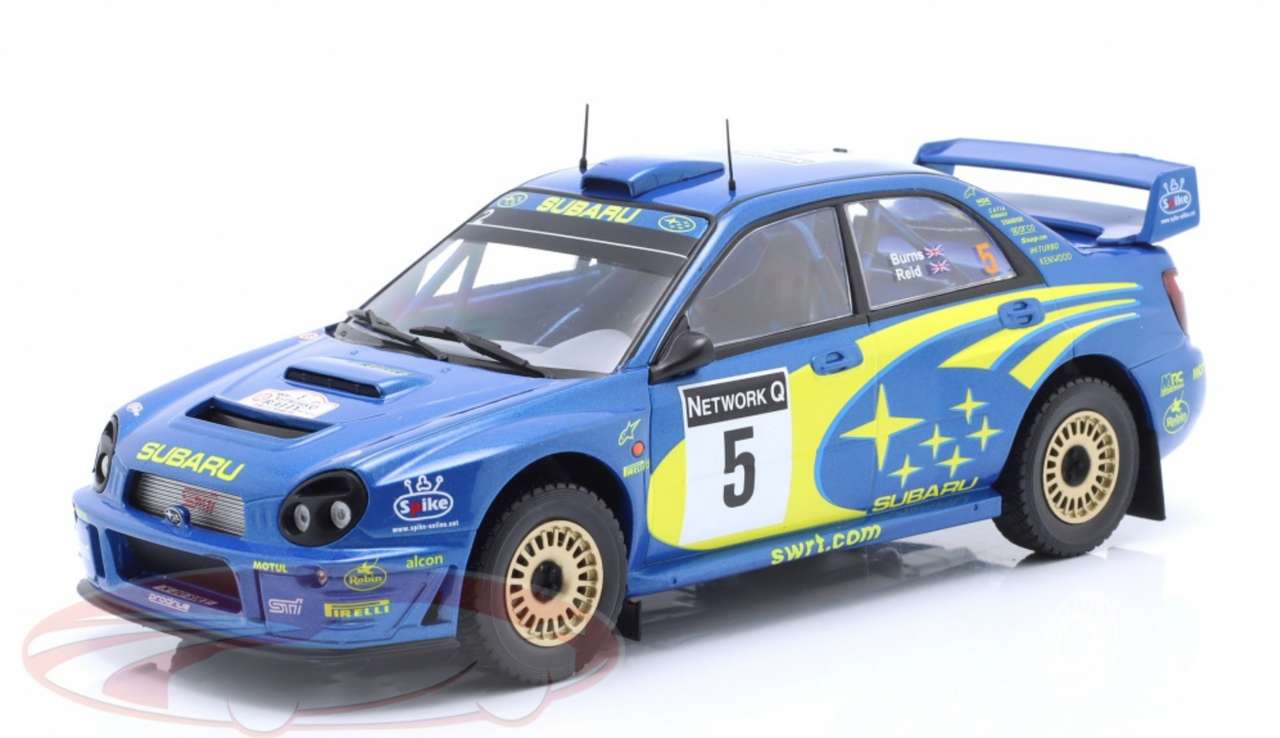 Voiture Miniature 1:24 Subaru Impreza WRC S7 - Pilote Burns, Rallye NZ 2001 - Ixo/Salvat