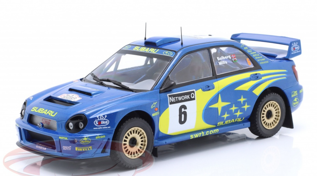 1/24 Ixo 2001 Subaru Impreza S7 WRC #6 Rallye Great Britain Subaru World  Rally Team Petter Solberg, Phil Mills Car Model