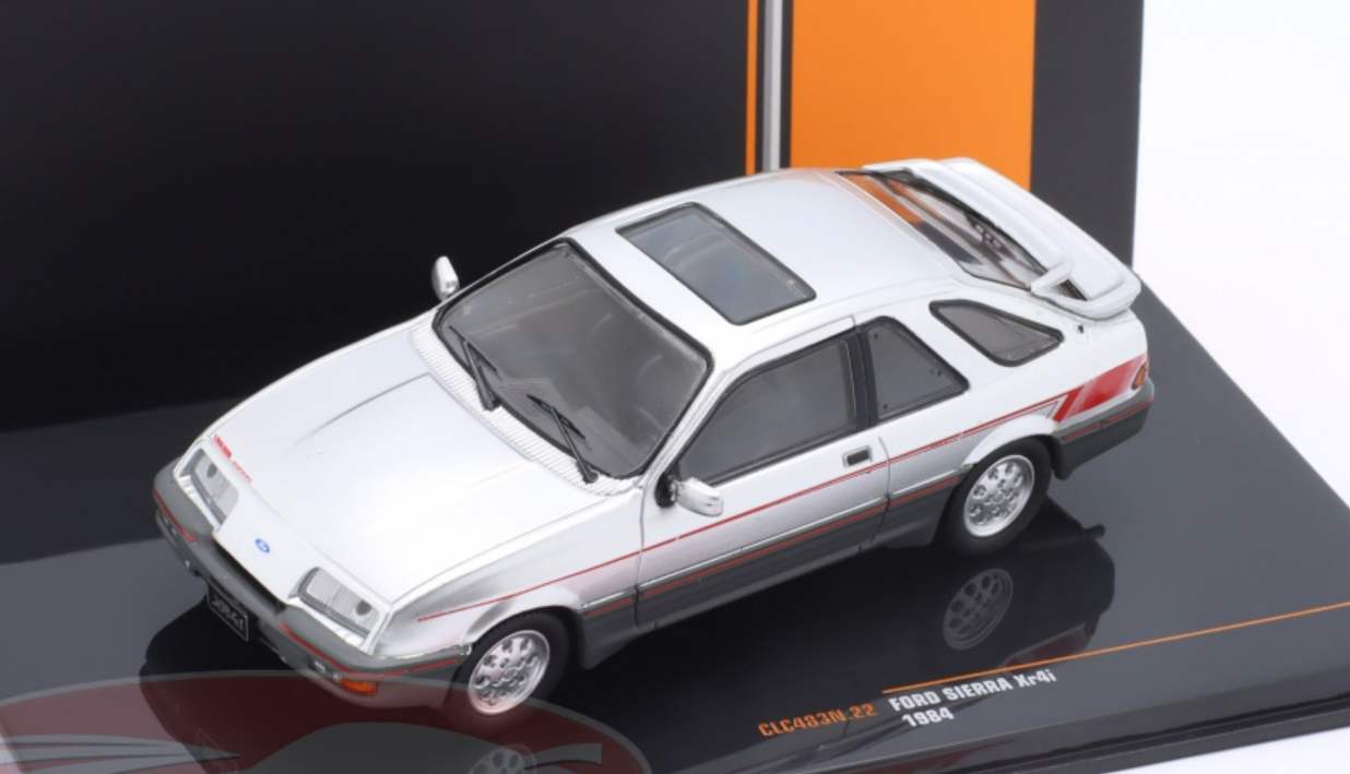 Voiture Miniature 1/43 Ford Sierra 2.3 GHIA 1984 (AQV2) - Modèle Métal Sur Socle, édition Salvat Par Ixo - Collection Années 80 Argentine - 4
