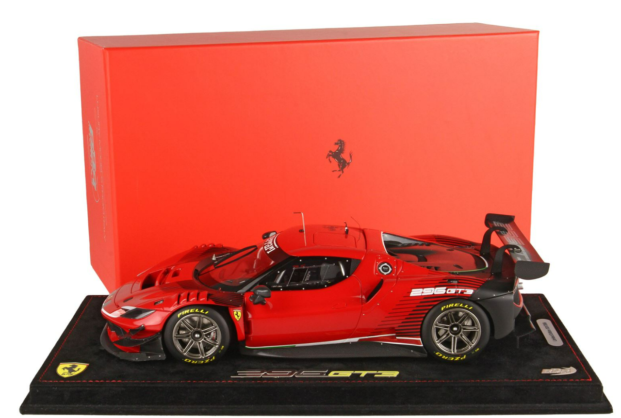 1/18 BBR 2022 Ferrari 296 GT3 (Red) Resin Car Model Limited 449 Pieces