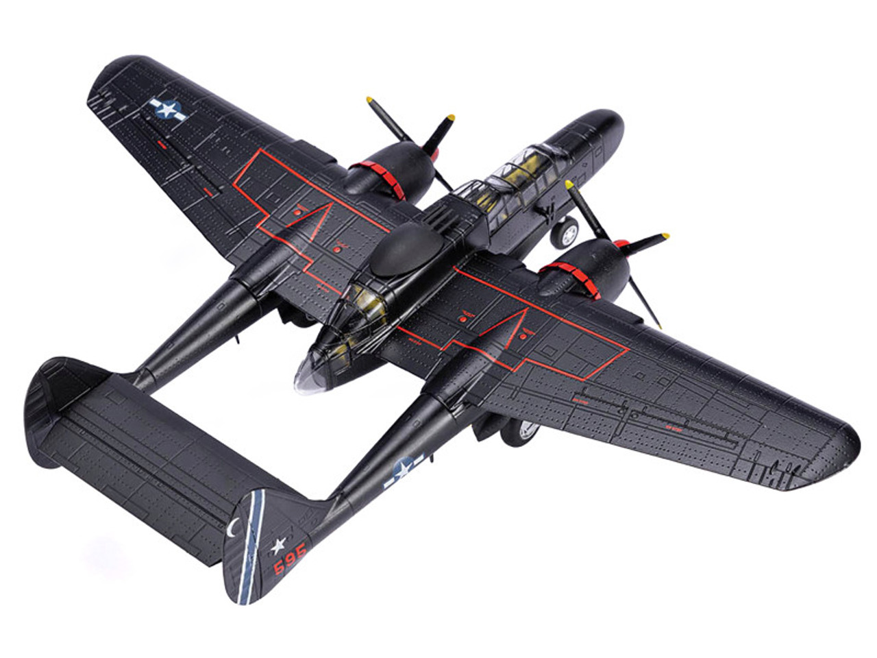 Northrop P-61B Black Widow Fighter Aircraft "Times a Wastin' 418th Night Fighter Squadron" United States Army Air Forces 1/72 Diecast Model by Air Force 1