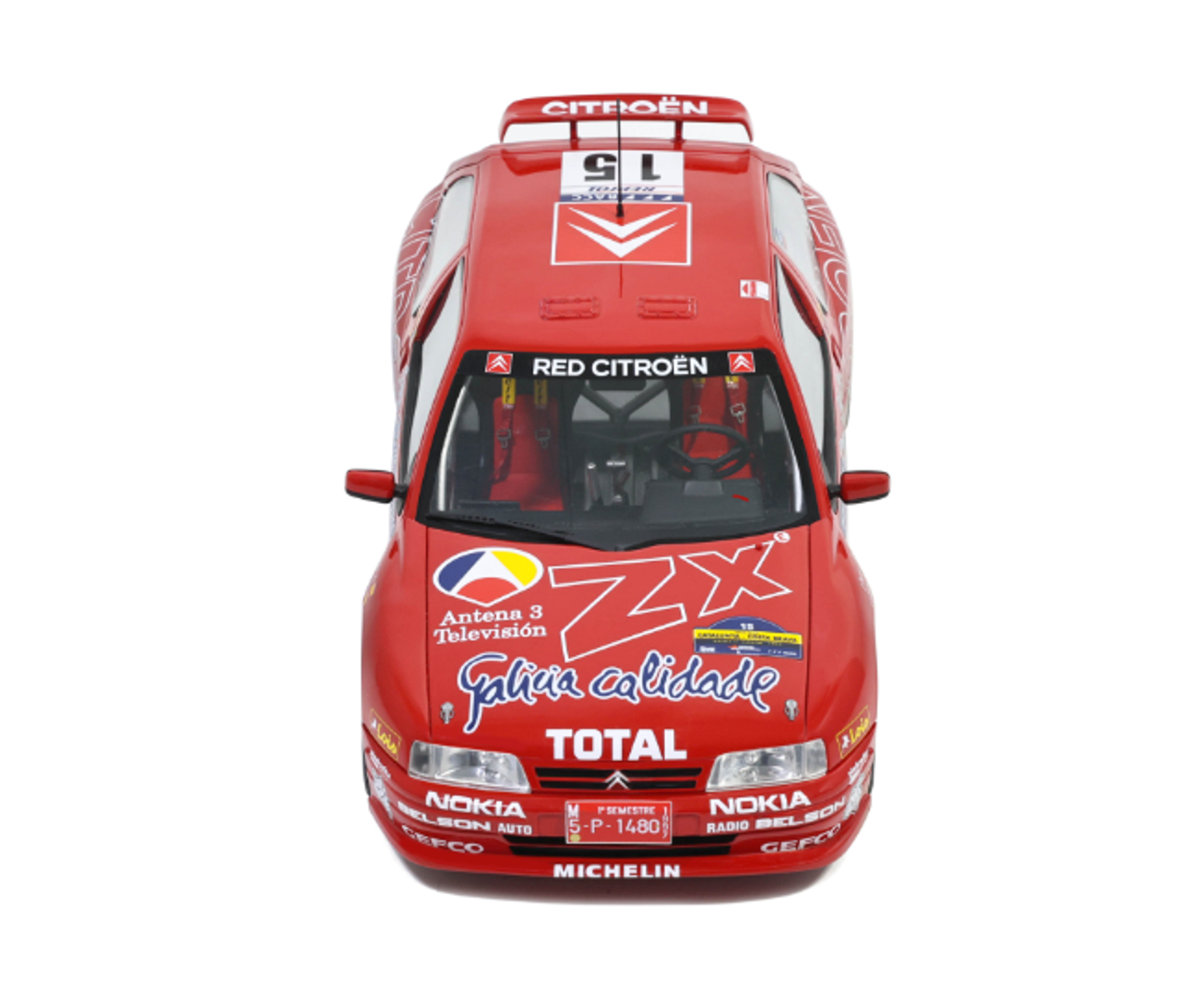 1/18 OttO  Citroen ZX KIT CAR RED #15 J. PURAS CATALUNYA 1997 