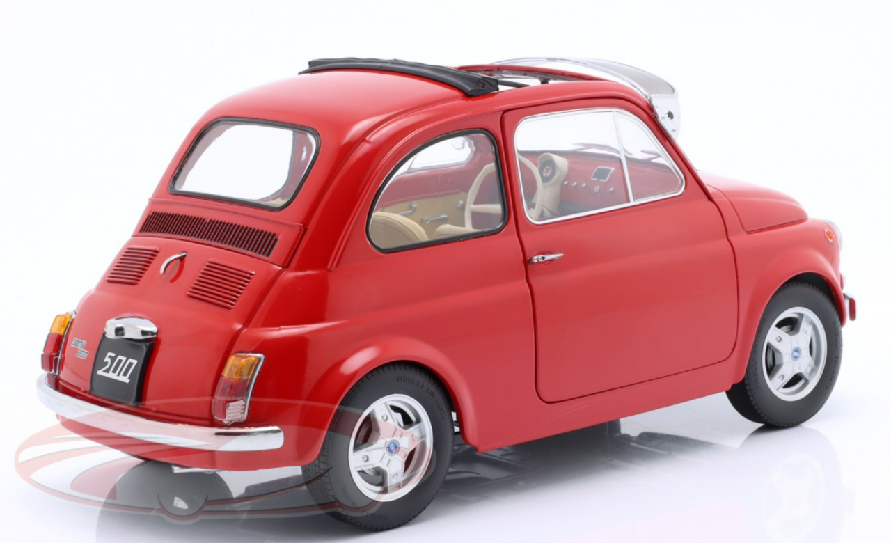 1/12 KK-Scale 1968 Fiat 500 F Custom with Removable Top (Red) Car Model