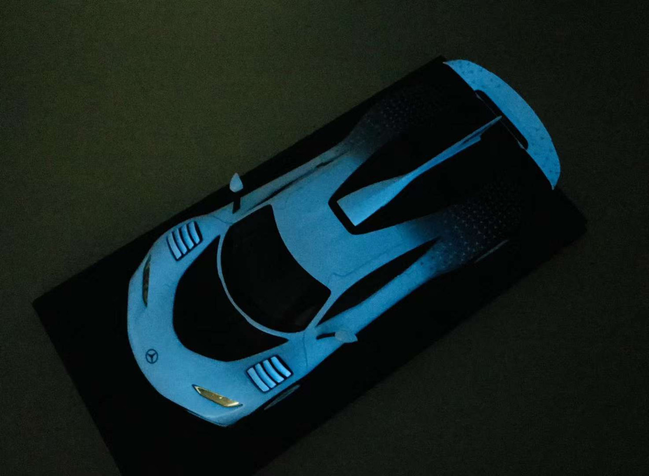 1/18 VIP Scale Models Mercedes-Benz AMG ONE (White & Glow in the Dark Blue) Resin Car Model Limited 30 Pieces