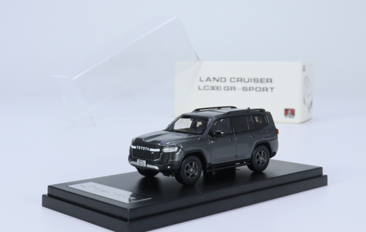 1/64 LCD Toyota Land Cruiser LC300 GR (Grey) Diecast Car Model