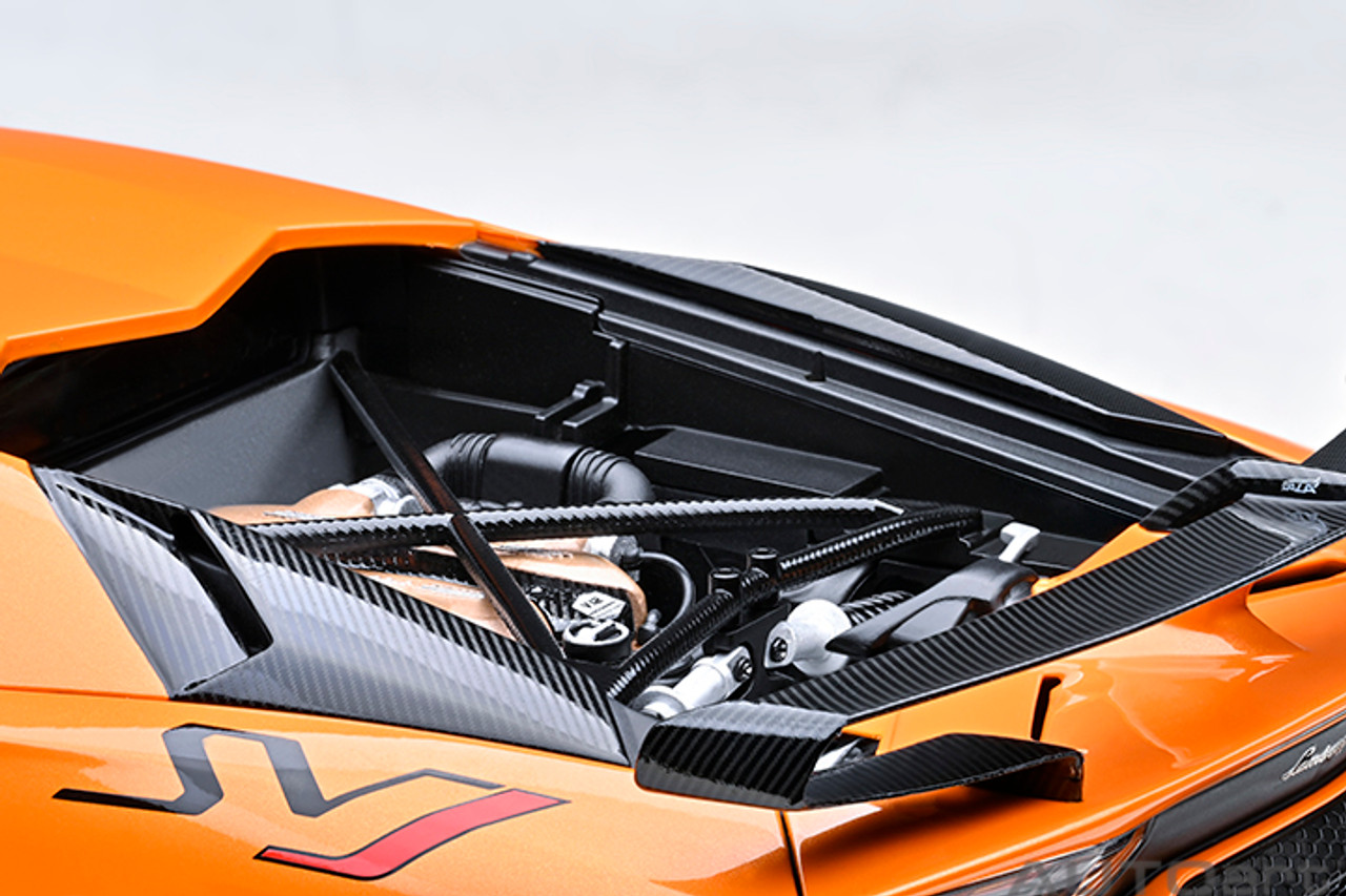 その他 n 1/18 AUTOart Lamborghini Aventador SVJ (Arancio Atlas Pearl