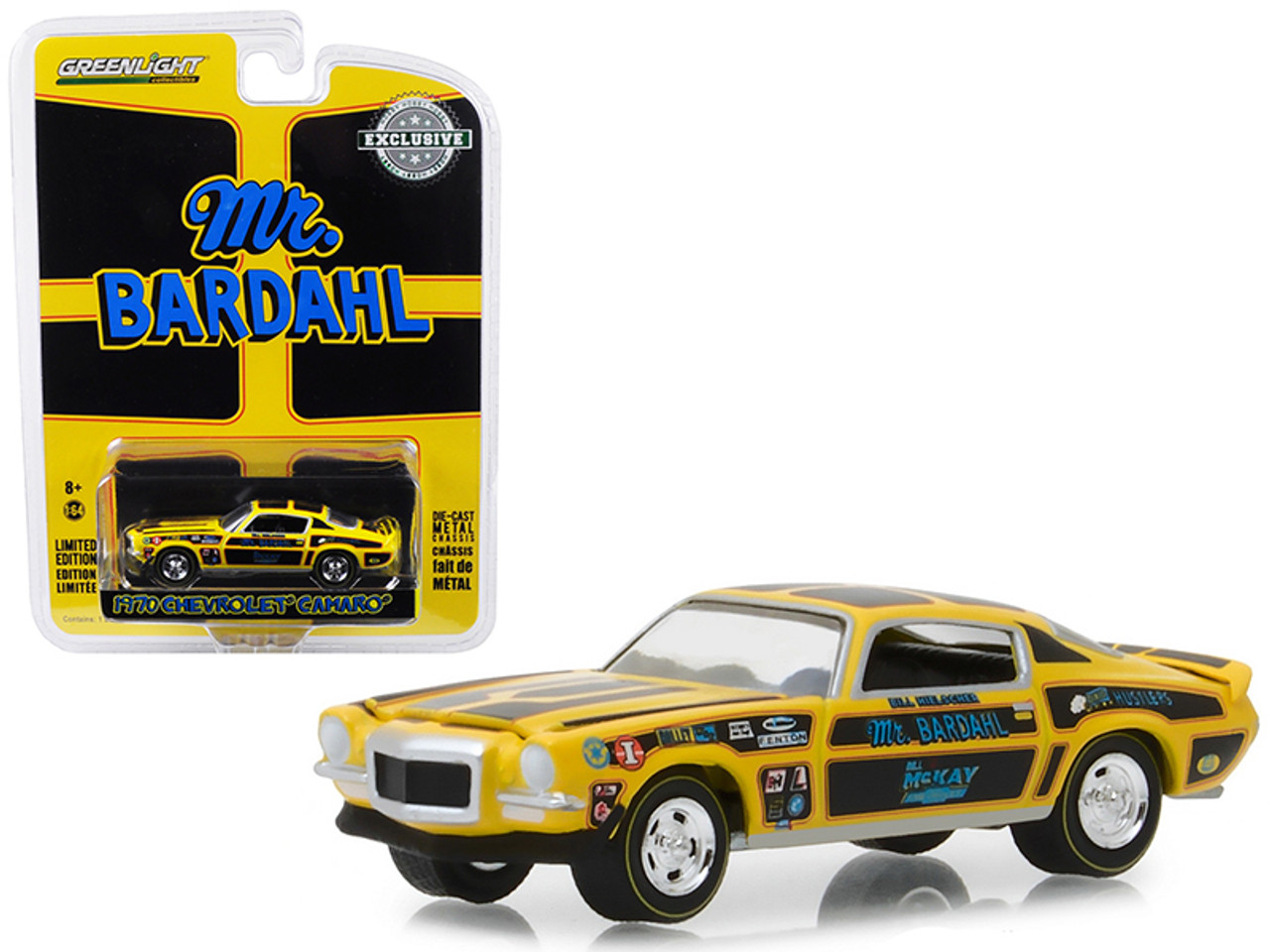 1/64 Greenlight 1970 Chevrolet Camaro "Mr. Bardahl" Hobby Exclusive Diecast Car Model