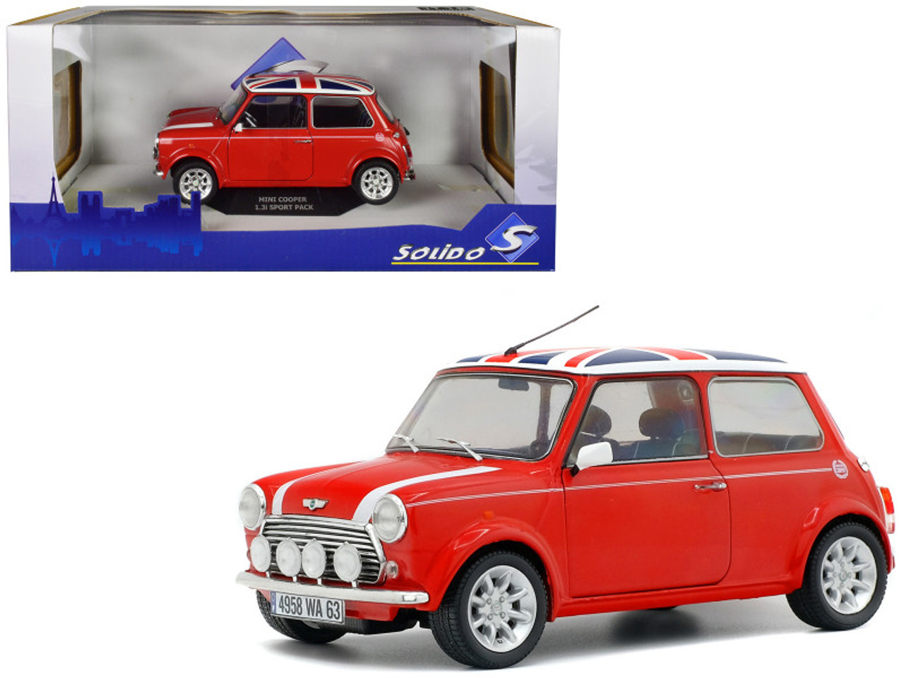 1/18 Solido MINI COOPER SPORT RED 1997