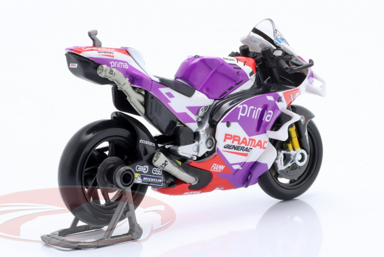 Maisto - 1/18 Moto GP Racing - Ducati Pramac #5 Johann Zarco - Nuevo FA  2022 - Motocicleta miniatura para niños - Reproducción a escala