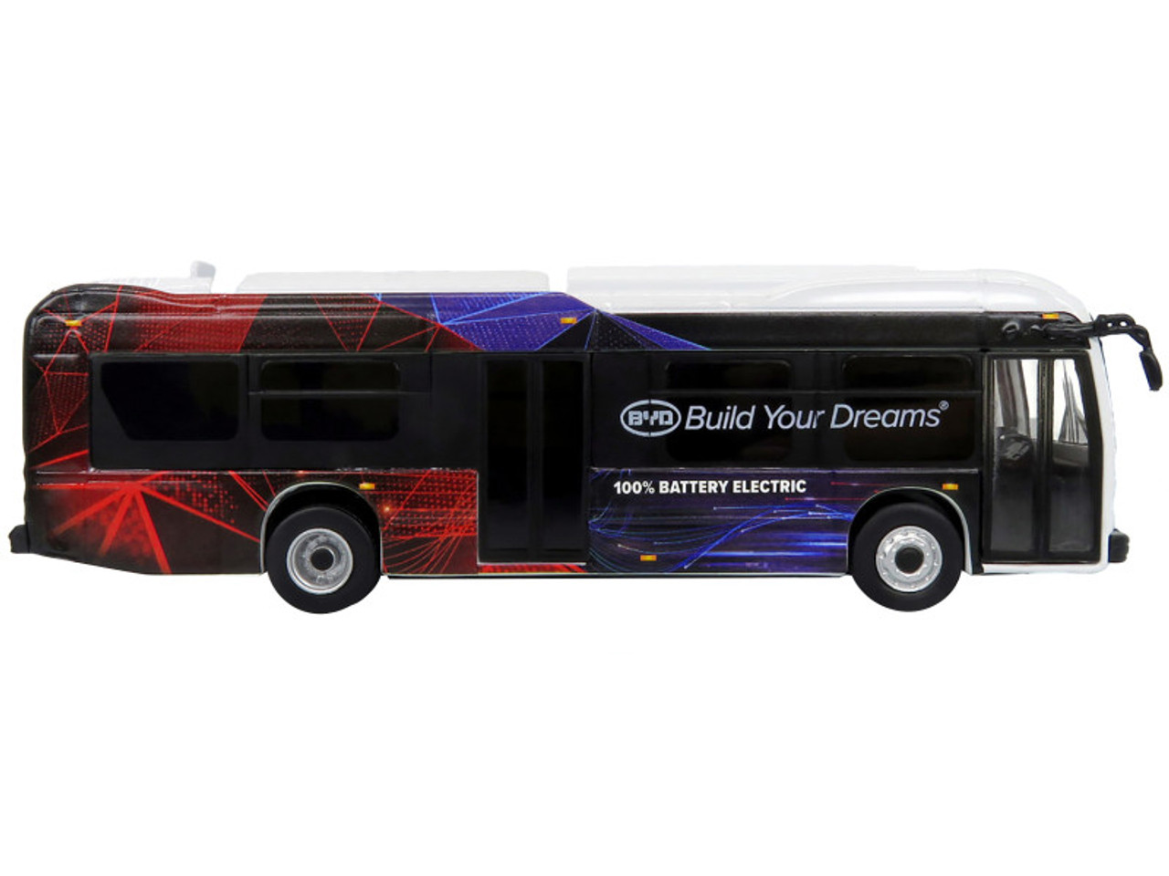 BYD K8M Electric Transit Bus "Build Your Dreams" Corporate Livery Limited Edition 1/87 (HO) Diecast Model by Iconic Replicas BYD K8M Electric Transit Bus "Build Your Dreams" Corporate Livery Limited Edition 1/87 (HO) Diecast Model by Iconic Replicas