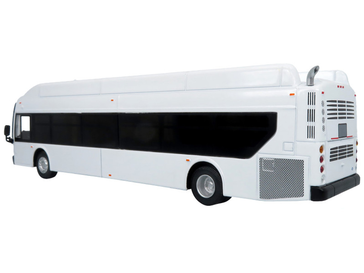 New Flyer Industries Xcelsior XN40 Transit Bus Blank White Limited Edition to 504 pieces Worldwide "The Bus & Motorcoach Collection" 1/64 Diecast Model by Iconic Replicas