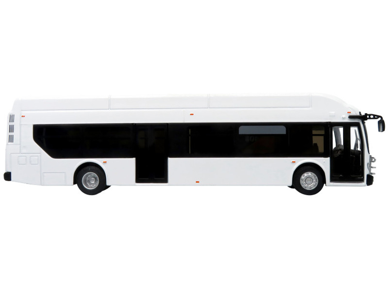 New Flyer Industries Xcelsior XN40 Transit Bus Blank White Limited Edition to 504 pieces Worldwide "The Bus & Motorcoach Collection" 1/64 Diecast Model by Iconic Replicas