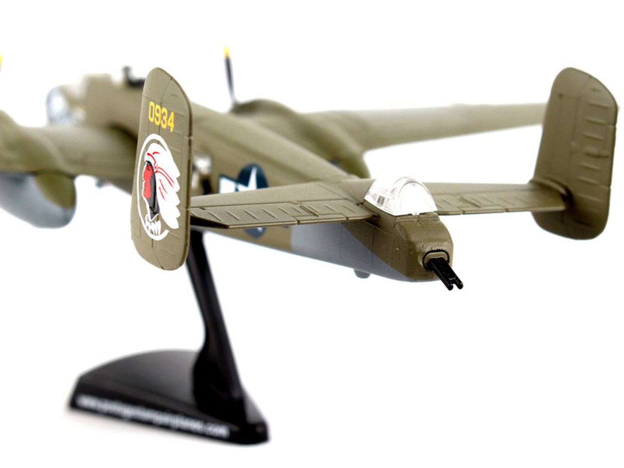 North American B-25J Mitchell Bomber Aircraft "Betty's Dream" United States Air Force 1/100 Diecast Model Airplane by Postage Stamp
