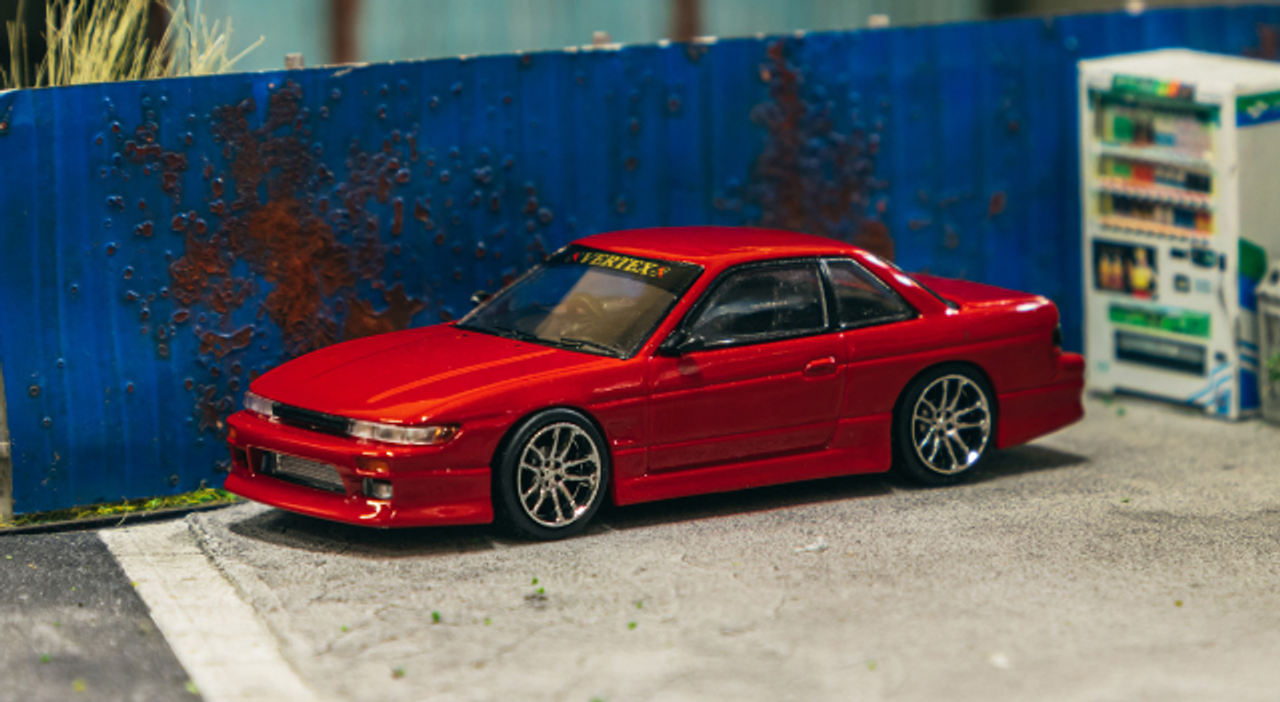 1/64 Tarmac Works VERTEX Nissan Silvia S13 Red Metallic