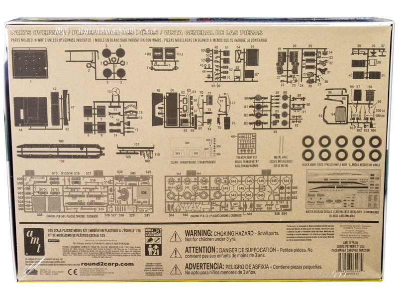 Skill 3 Model Kit Peterbilt 352 Pacemaker Cabover Tractor 