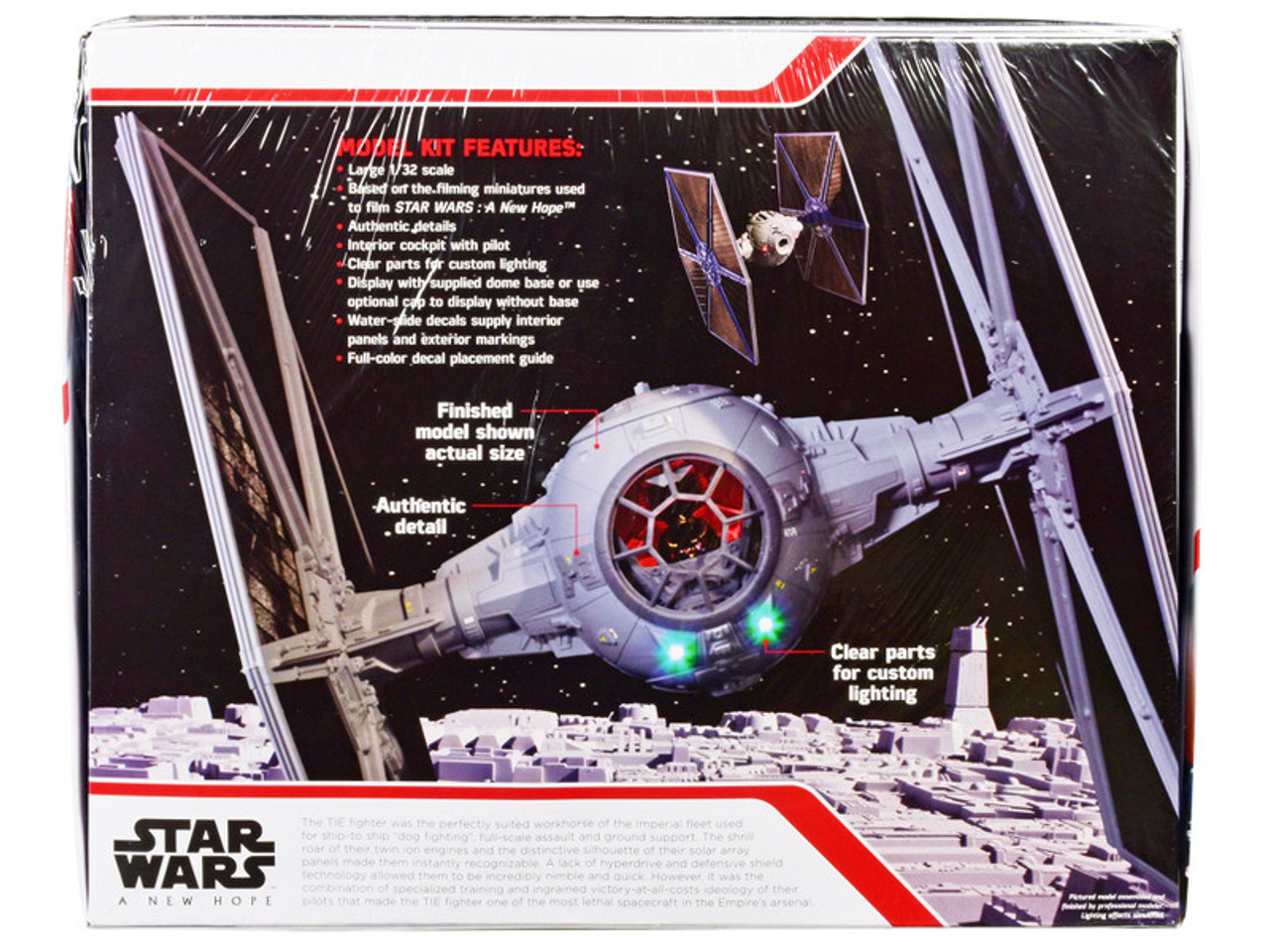 Skill 2 Model Kit Tie Fighter "Star Wars: Episode IV – A New Hope" (1977) Movie 1/32 Scale Model by AMT