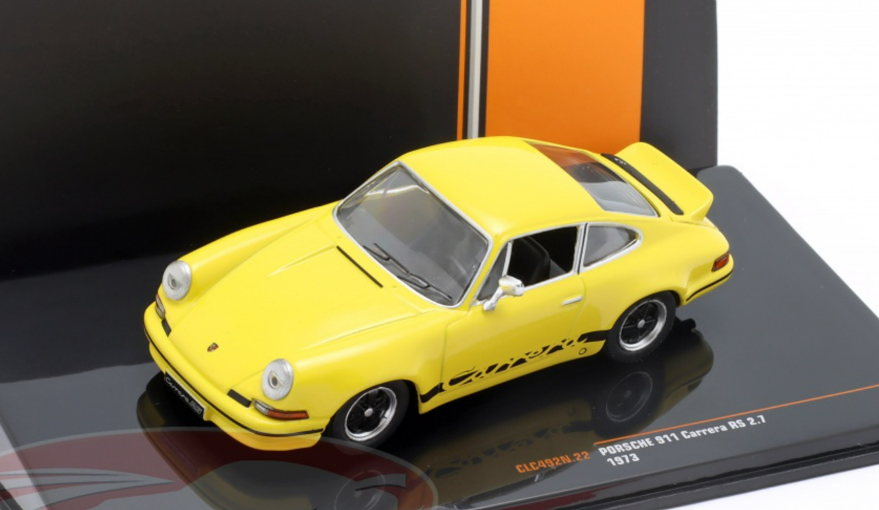 1/43 Ixo 1973 Porsche 911 Carrera RS 2.7 (Yellow) Car Model