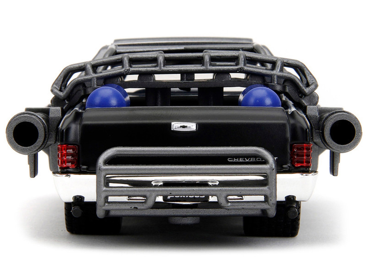 1967 Chevrolet El Camino with Cannons Matt Black "Fast X" (2023) Movie "Fast & Furious" Series 1/32 Diecast Model Car by Jada