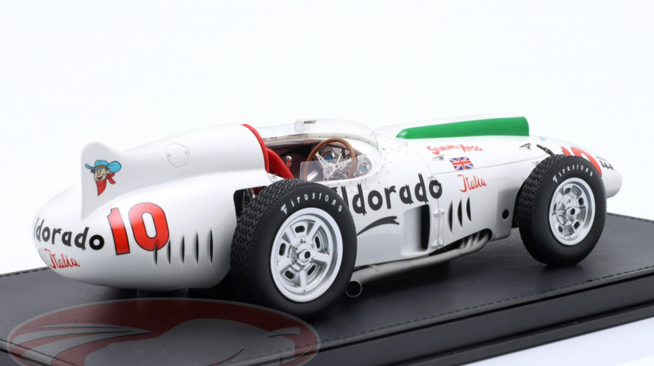 1/18 Dealer Edition 1958 Stirling Moss Maserati Tipo 420 M 58 #10 500 Miglia Monza Car Model