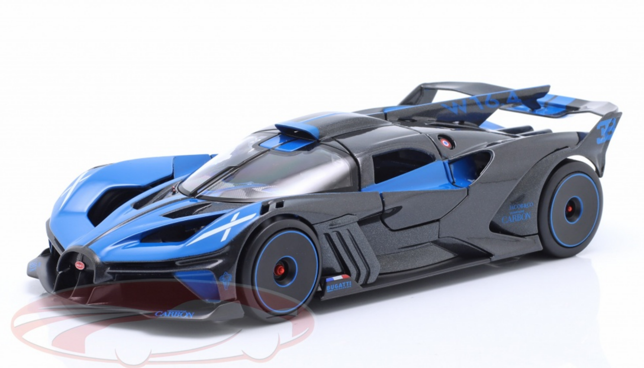 1/24 Maisto 2020 Bugatti Bolide W16.4 (Blue Carbon) Diecast Car Model