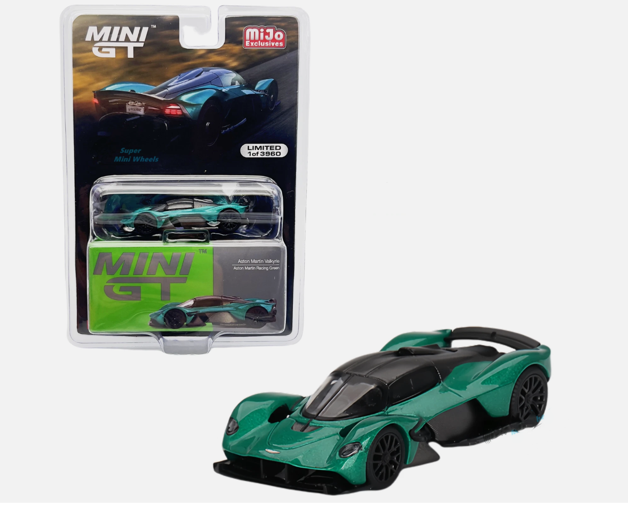 1/64 Mini GT Aston Martin Valkyrie (Aston Martin Racing Green) Diecast Car Model