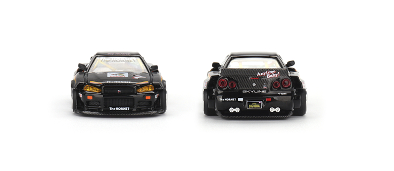Nissan Skyline GT-R s and GTR Information : Kaido House x Mini GT R34 GT-R  Diecast in Purple and White