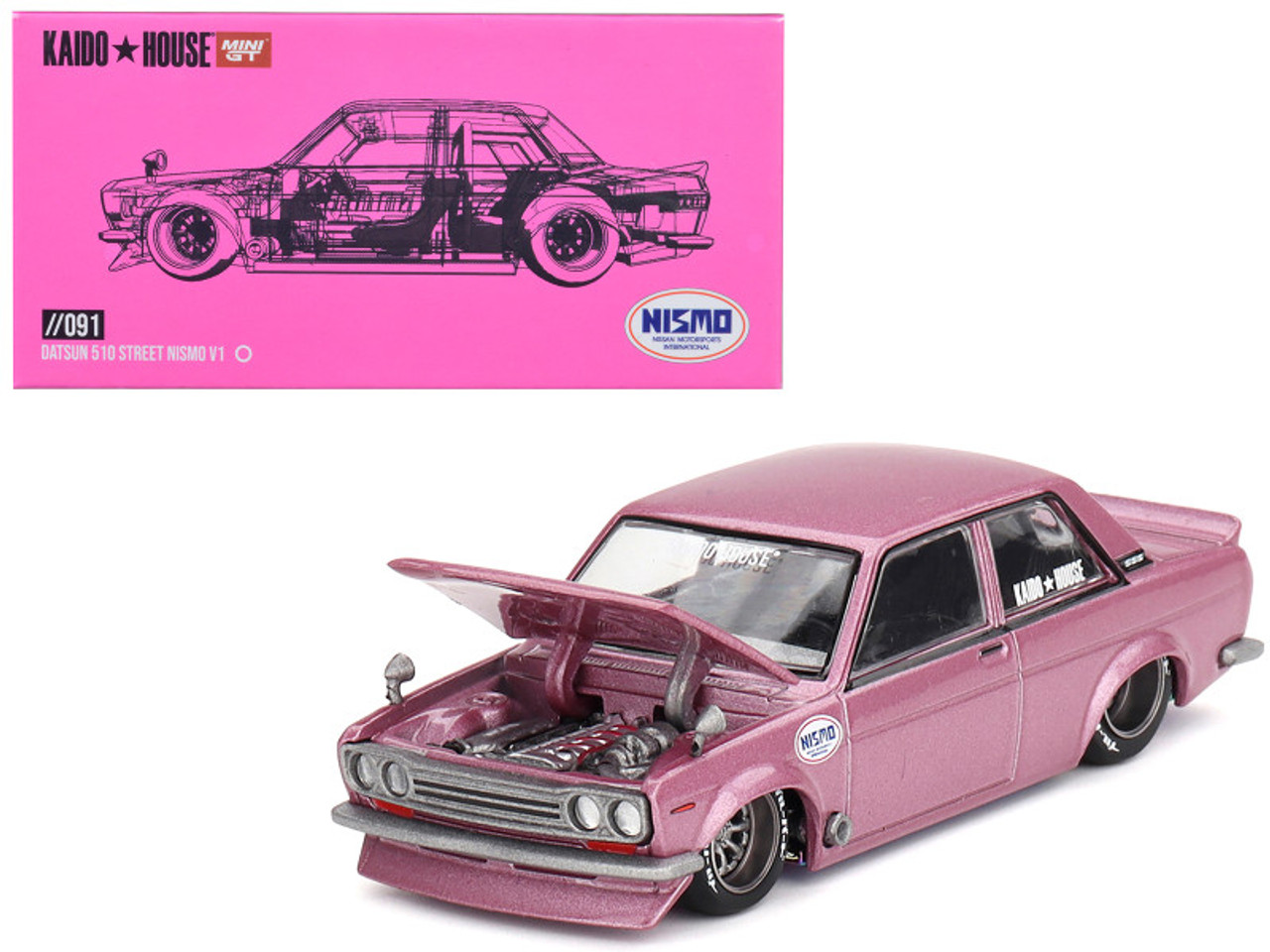 1/64 MINIGT Datsun 510 Street KAIDO GT V1