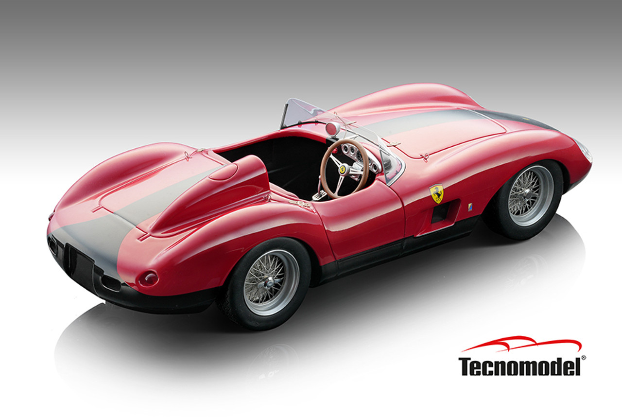 1/18 Tecnomodel 1957 Ferrari 500 TRC Press Bicolor (Red & Black) Resin Car Model