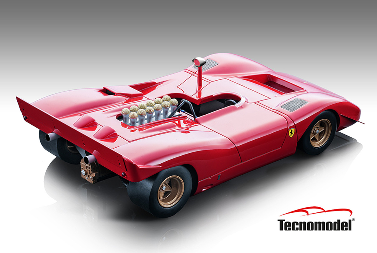 1/18 Tecnomodel 1969 Ferrari 612P Can-Am Press (Red) Resin Car Model
